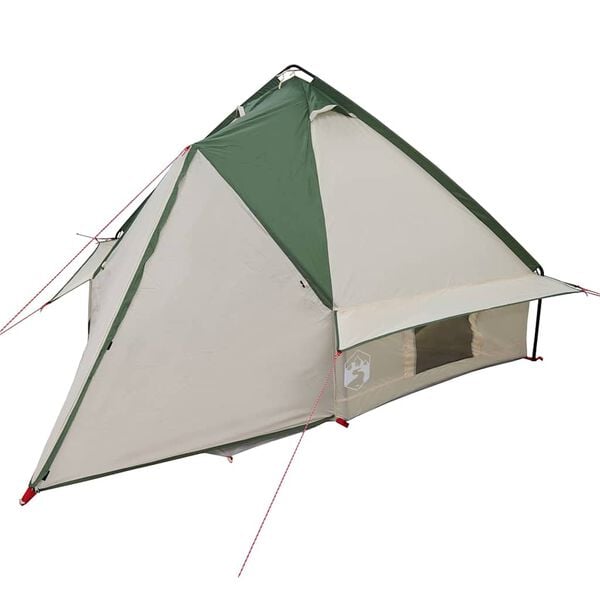 vidaXL Σκηνίτσα Teepee με στέγη Πράσινο και Γκρι 490 x 410 x 210 εκ.