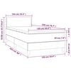 vidaXL &Kappa;&rho;&epsilon;&beta;ά&tau;&iota; Boxspring &mu;&epsilon; &Sigma;&tau;&rho;ώ&mu;&alpha; &Sigma;&kappa;&omicron;ύ&rho;&omicron; &Mu;&pi;&lambda;&epsilon; 100x200 &epsilon;&kappa;. &Beta;&epsilon;&lambda;&omicron;ύ&delta;&iota;&nu;&omicron;