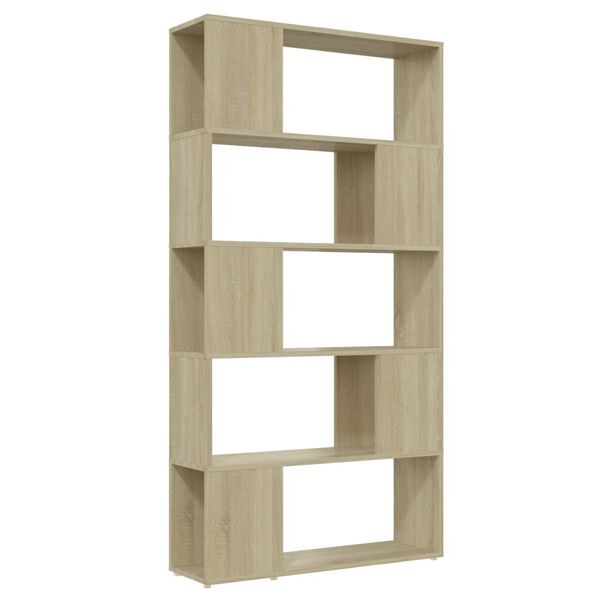 vidaXL Βιβλιοθήκη/Διαχωριστικό Χώρου Sonoma Δρυς 80x24x155 εκ. Μοριοσ.