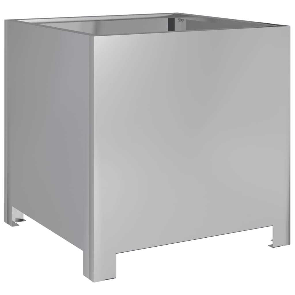 vidaXL Ζαρντινιέρα Κήπου 40x40x40 εκ. Γαλβανισμένο Χάλυβα