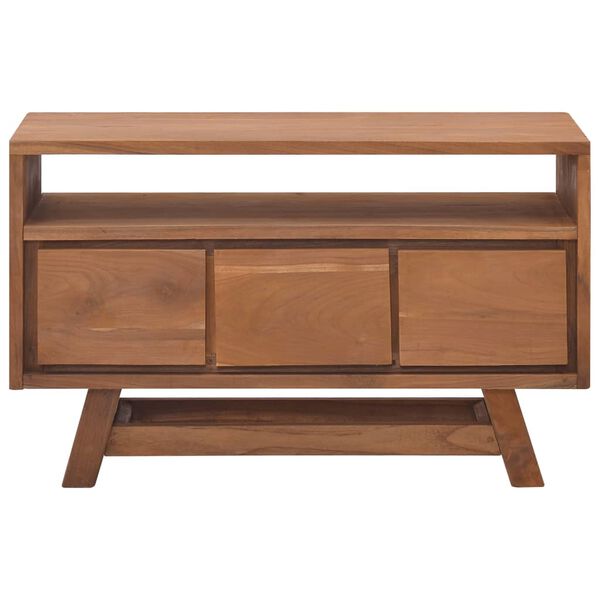 vidaXL Έπιπλο Τηλεόρασης 80 x 30 x 50 εκ. από Μασίφ Ξύλο Teak