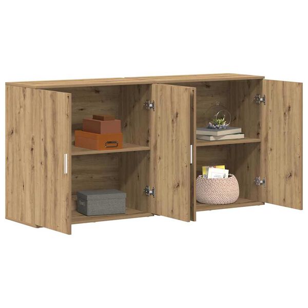 vidaXL &Pi;&lambda;&alpha;ϊ&nu;ό &gamma;&rho;&alpha;&phi;&epsilon;ί&omicron; 2 pcs Artisan Oak 79 x 38 x 80 &epsilon;&kappa;.