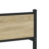 vidaXL Σκελετός Κρεβ. Χωρίς Στρώμα Sonoma Δρυς 100x190 εκ. Μεταλλικό