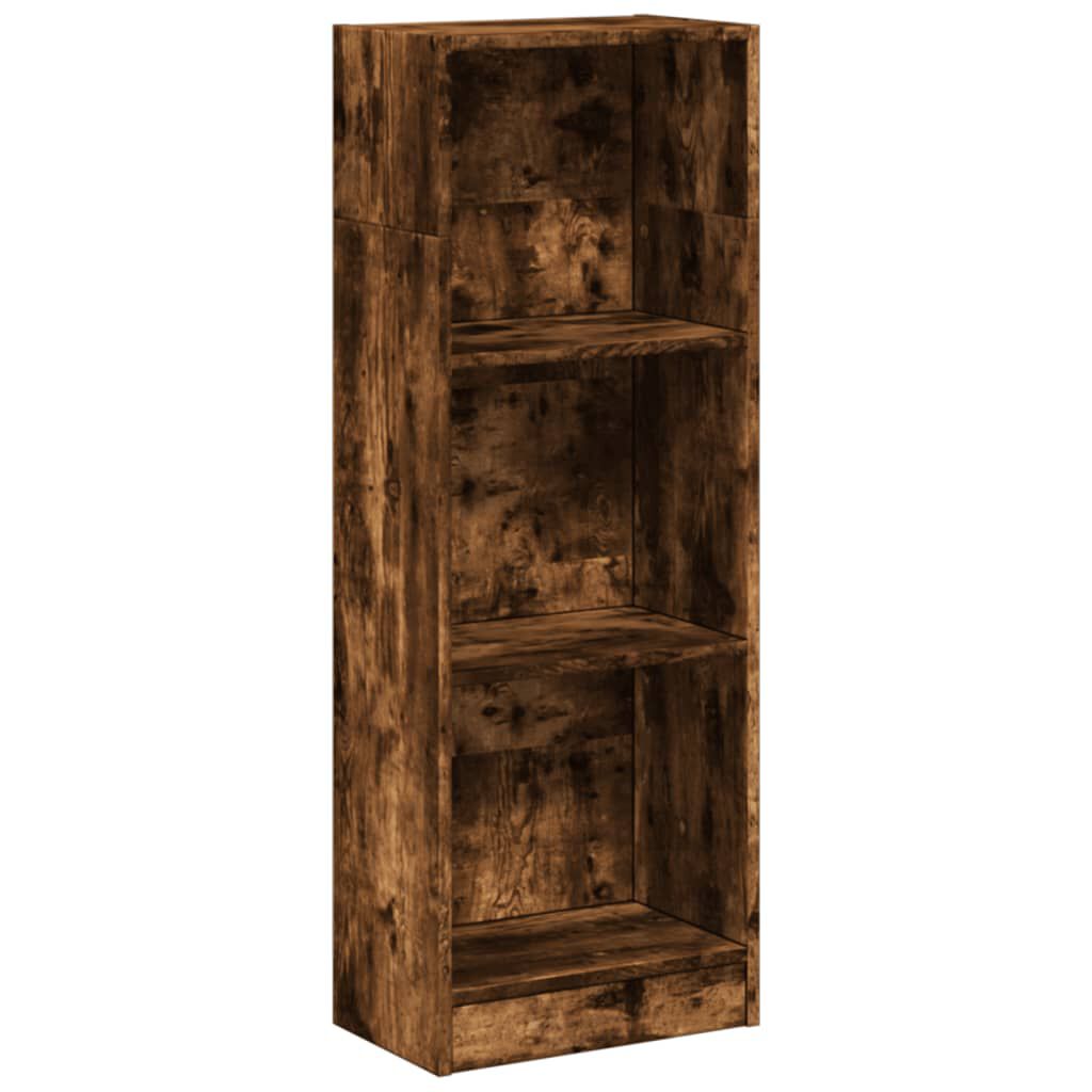 vidaXL Βιβλιοθήκη Καπνιστή Δρυς 40x24x109 εκ. από Επεξεργασμένο Ξύλο