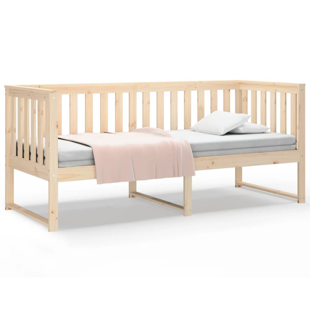 vidaXL Κρεβάτι ημέρας χωρίς στρώμα 75x190 cm Στερεό ξύλο πεύκο