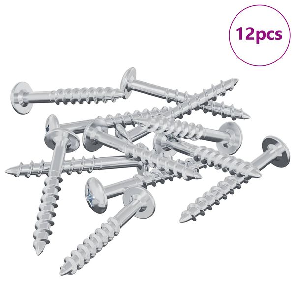 vidaXL &Beta;ί&delta;&alpha; 12 pcs &Alpha;&sigma;&eta;&mu;ί 9,8 x 35 mm &Sigma;ί&delta;&epsilon;&rho;&omicron;