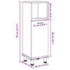 vidaXL Στήλη Μπάνιου Γκρι Σκυροδέματος 30x30x95 εκ. Επεξεργασμένο Ξύλο