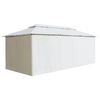 vidaXL Κιόσκι με Κουρτίνες Λευκό 600 x 298 x 270 εκ. 180 γρ./μ²