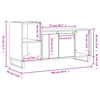 vidaXL Έπιπλο Τηλεόρασης Γκρι Sonoma 100x35x55 εκ. από Επεξεργ. Ξύλο