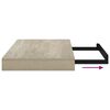 vidaXL &Rho;ά&phi;&iota; &Tau;&omicron;ί&chi;&omicron;&upsilon; &Chi;&rho;ώ&mu;&alpha; &Delta;&rho;&upsilon;ό&sigmaf; 40x23x3,8 &epsilon;&kappa;. MDF