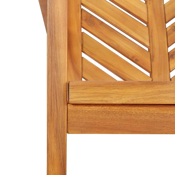 vidaXL Σέτ φαγητού για κήπο 3 pcs Καφέ 150 x 90 x 74 cm