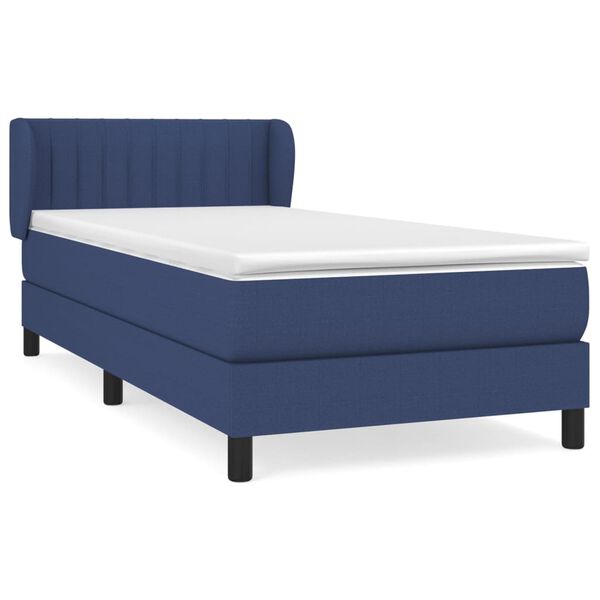vidaXL &Kappa;&rho;&epsilon;&beta;ά&tau;&iota; Boxspring &mu;&epsilon; &Sigma;&tau;&rho;ώ&mu;&alpha; &Mu;&pi;&lambda;&epsilon; 100 x 200 &epsilon;&kappa;. &Upsilon;&phi;&alpha;&sigma;&mu;ά&tau;&iota;&nu;&omicron;