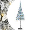 vidaXL Χριστουγεννιάτικο Δέντρο με 300 LED Λευκό 180 cm ΠΕ και Ατσάλι