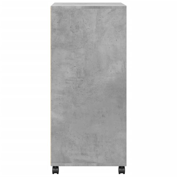 vidaXL Ντουλάπι Τροχήλατο Γκρι Σκυρ. 55x40x91 εκ. από Επεξ. Ξύλο
