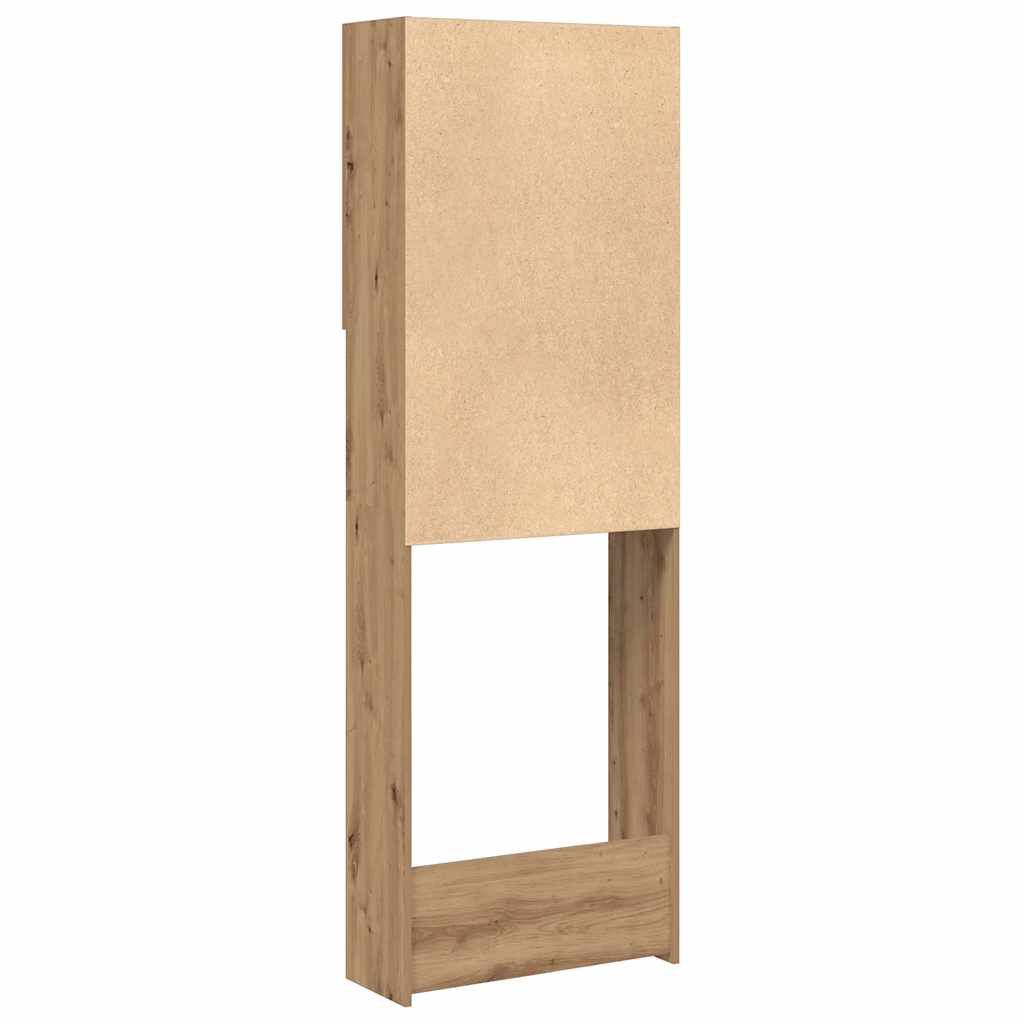 vidaXL Ντουλάπι Πλυντηρίου τεχνίτης Δρυς 64 x 25,5 x 190 εκ.