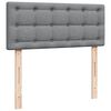 vidaXL Κρεβάτι Boxspring με Στρώμα Ανοιχτό Γκρι 120x190 εκ. Υφασμάτινο