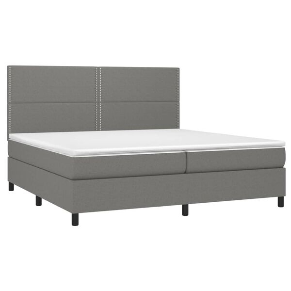 vidaXL &Kappa;&rho;&epsilon;&beta;ά&tau;&iota; Boxspring &mu;&epsilon; &Sigma;&tau;&rho;ώ&mu;&alpha; &Sigma;&kappa;&omicron;ύ&rho;&omicron; &Gamma;&kappa;&rho;&iota; 200x200 &epsilon;&kappa;. &Upsilon;&phi;&alpha;&sigma;&mu;ά&tau;&iota;&nu;&omicron;