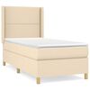 vidaXL &Kappa;&rho;&epsilon;&beta;ά&tau;&iota; Boxspring &mu;&epsilon; &Sigma;&tau;&rho;ώ&mu;&alpha; &Kappa;&rho;&epsilon;&mu; 100 x 200 &epsilon;&kappa;. &Upsilon;&phi;&alpha;&sigma;&mu;ά&tau;&iota;&nu;&omicron;