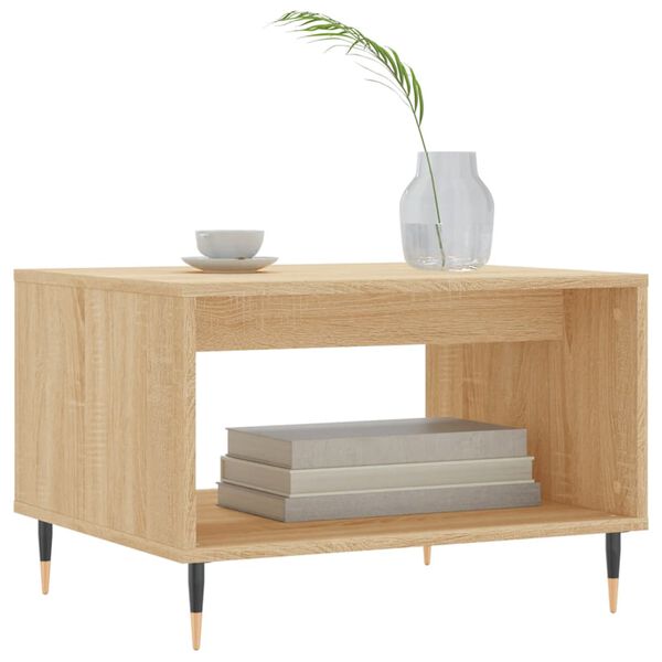 vidaXL Τραπεζάκι Σαλονιού Sonoma Δρυς 60x50x40 εκ. από Επεξεργ. Ξύλο