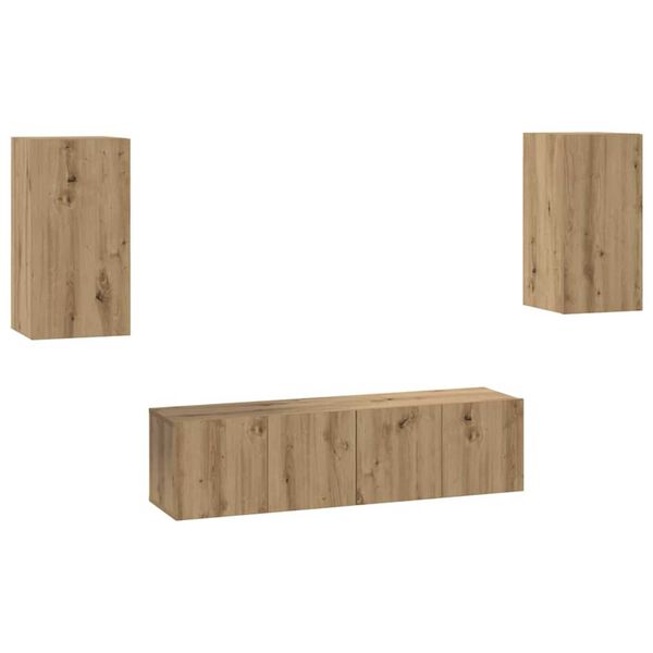 vidaXL &Sigma;&epsilon;&tau; &epsilon;&pi;ί&pi;&lambda;&omicron;&upsilon; &tau;&eta;&lambda;&epsilon;ό&rho;&alpha;&sigma;&eta;&sigmaf; 4 pcs artisan &delta;&rho;&upsilon;&sigmaf; 30.5 x 30 x 60 &epsilon;&kappa;.