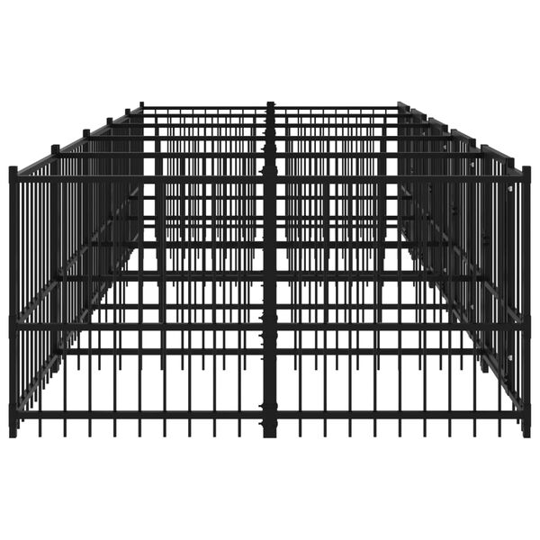 vidaXL Κλουβί Σκύλου Εξωτερικού Χώρου 9,38 μ² από Ατσάλι