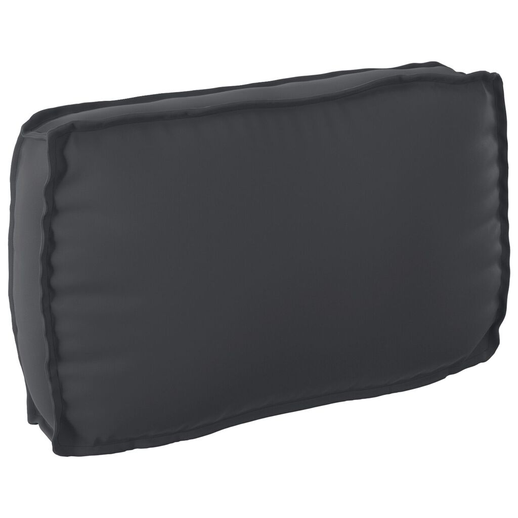 vidaXL Σετ Μάλλινων Μαξιλαριών 3 Τεμαχίων Μαύρο Oxford Fabric