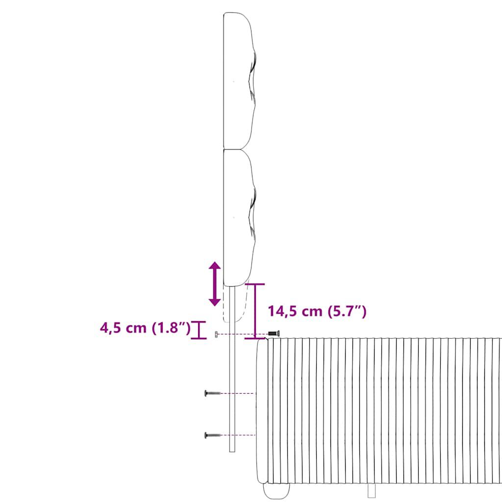 vidaXL Κρεβάτι Boxspring με Στρώμα Μπλε 160x200 εκ. Υφασμάτινο