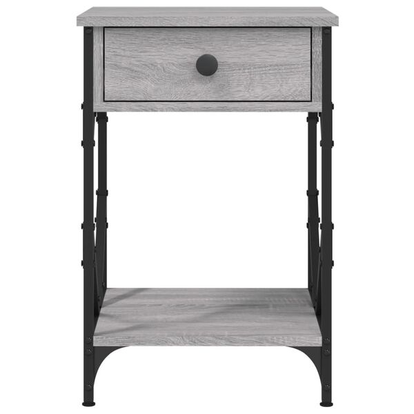 vidaXL Κομοδίνα 2 τεμ. Γκρι Sonoma 40x42x60εκ. από Επεξεργασμένο Ξύλο
