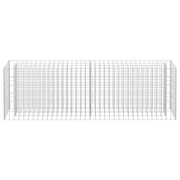 vidaXL Συρματοκιβώτιο-Γλάστρα Υπερυψωμένη 180x30x60 εκ. Γαλβ. Χάλυβας