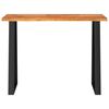 vidaXL Τραπέζι Κονσόλα με Live Edge 110x35x80 εκ. Μασίφ Ξύλο Ακακίας