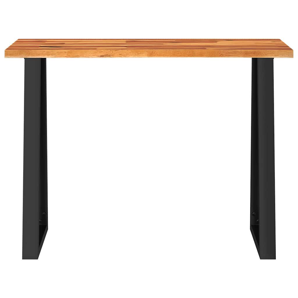 vidaXL Τραπέζι Κονσόλα με Live Edge 110x35x80 εκ. Μασίφ Ξύλο Ακακίας