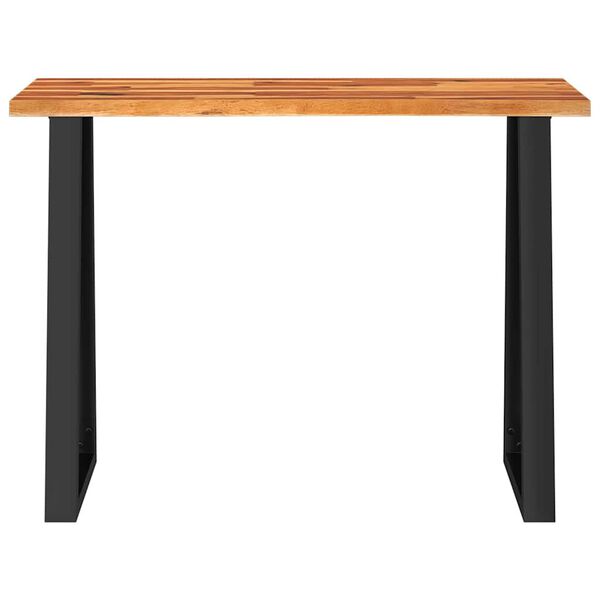 vidaXL Τραπέζι Κονσόλα με Live Edge 110x35x80 εκ. Μασίφ Ξύλο Ακακίας