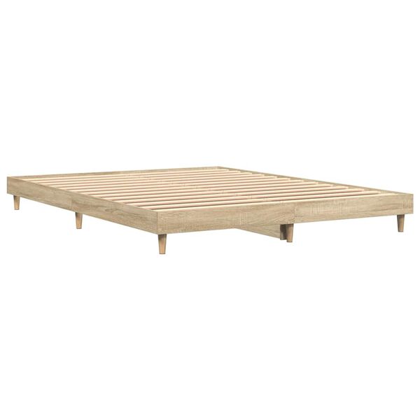 vidaXL Πλαίσιο Κρεβατιού Χωρ. Στρώμα Sonoma Δρυς 140x200εκ. Επ. Ξύλο