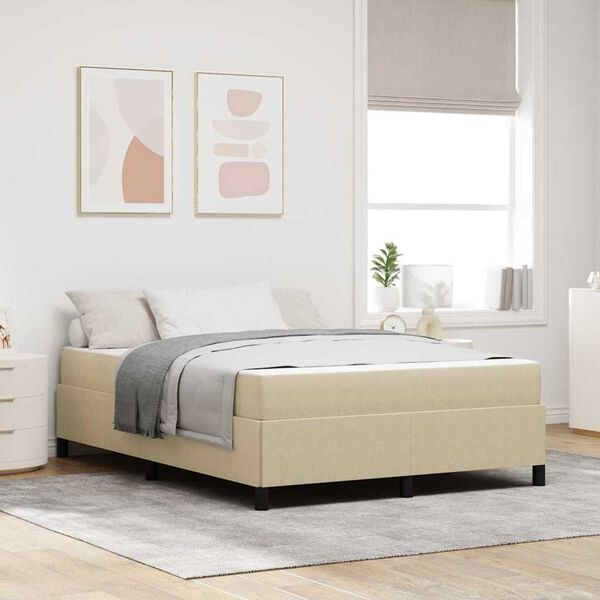vidaXL Σκελετός Κρεβατιού Άλλο Ανοιχτό γκρι 140 x 200 cm Βελούδο