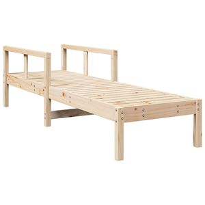 vidaXL Ξαπλώστρα 199,5 x 62 x 55 εκ. από Μασίφ Ξύλο Πεύκου