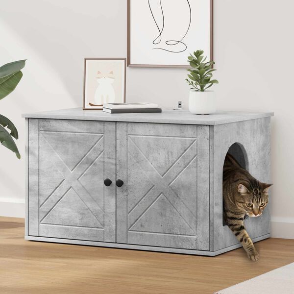 vidaXL &Sigma;&pi;ί&tau;&iota; &Gamma;ά&tau;&alpha;&sigmaf; &Sigma;&kappa;&upsilon;&rho;ό&delta;&epsilon;&mu;&alpha; 85 x 55 x 50 &epsilon;&kappa;. &Epsilon;&pi;&epsilon;&xi;&epsilon;&rho;&gamma;&alpha;&sigma;&mu;έ&nu;&omicron; &xi;ύ&lambda;&omicron;