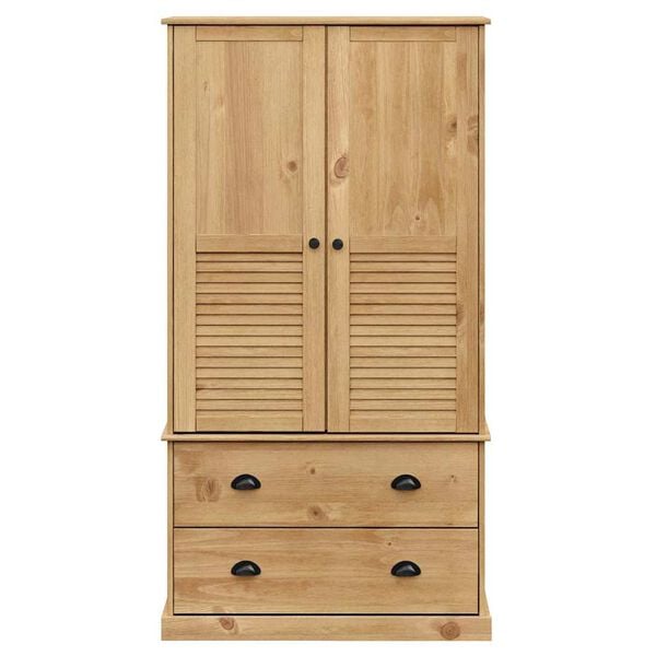 vidaXL Ντουλάπα VIGO 90 x 55 x 170 εκ. από Μασίφ Ξύλο Πεύκου