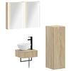 vidaXL &Sigma;&epsilon;&tau; &Nu;&tau;&omicron;&upsilon;&lambda;&alpha;&pi;&iota;ώ&nu; &Mu;&pi;ά&nu;&iota;&omicron;&upsilon; 4 pcs Sonoma &Delta;&rho;&upsilon;&sigmaf; 43 x 11,5 x 60,5 &epsilon;&kappa;.