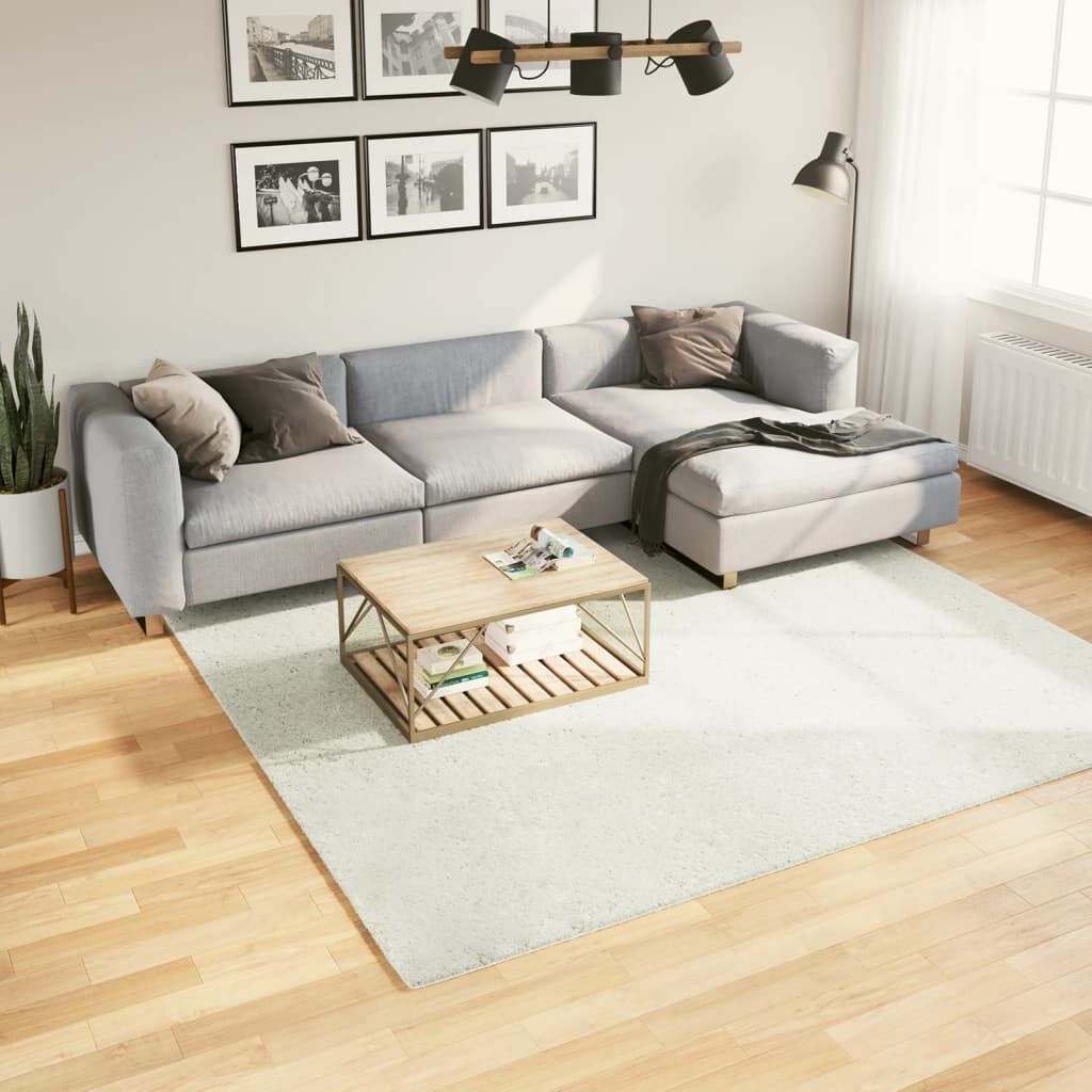 vidaXL Χαλί OVIEDO με Κοντό Πέλος Κρεμ 240 x 240 εκ.
