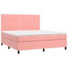 vidaXL &Kappa;&rho;&epsilon;&beta;ά&tau;&iota; Boxspring &mu;&epsilon; &Sigma;&tau;&rho;ώ&mu;&alpha; &Rho;&omicron;&zeta; 160x200 &epsilon;&kappa;. &Beta;&epsilon;&lambda;&omicron;ύ&delta;&iota;&nu;&omicron;