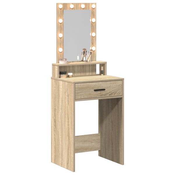 vidaXL Τραπέζι περιποίησης Καφέ 50 x 41 x 140 εκ. Επεξεργασμένο ξύλο
