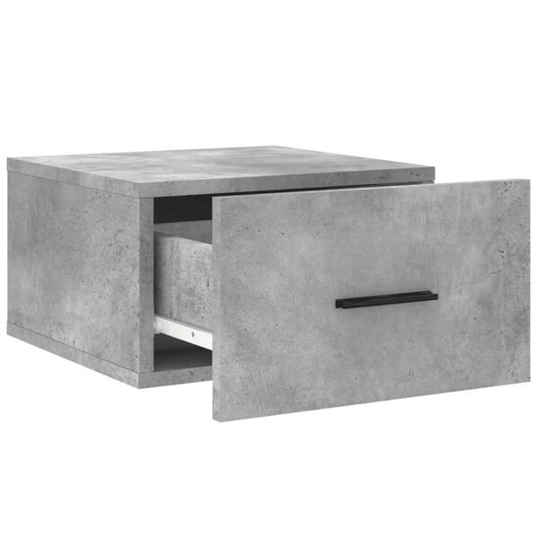 vidaXL Κομοδίνο Επιτοίχιο Γκρι Σκυροδέματος 35 x 35 x 20 εκ.