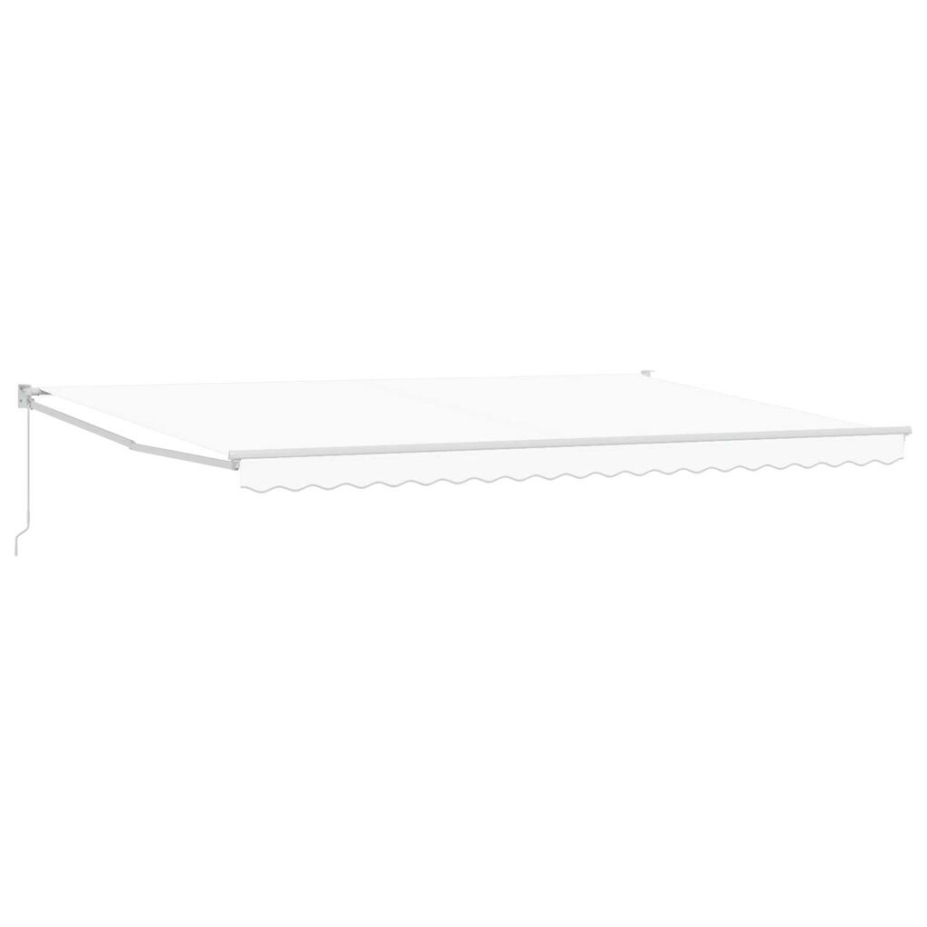 vidaXL Ανασυρόμενη Τέντα Λευκή 500x300 cm