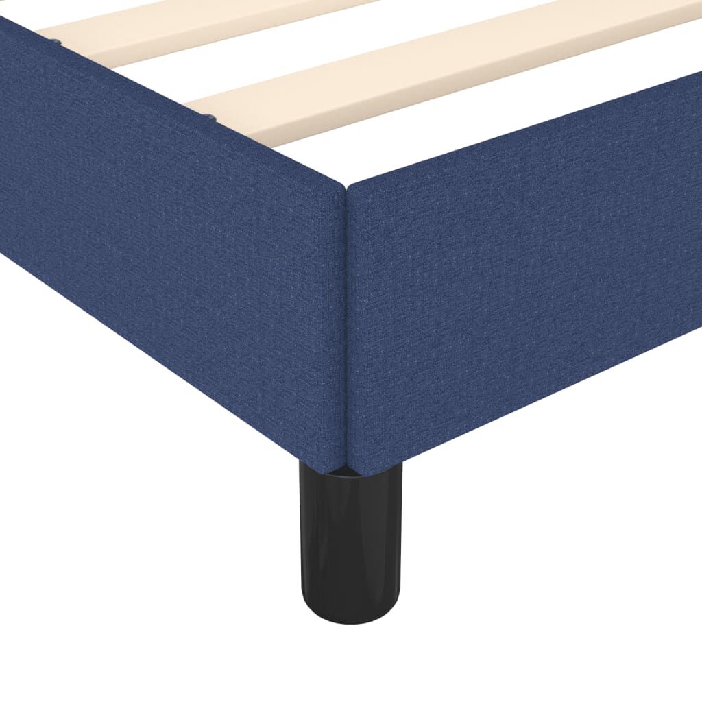 vidaXL Πλαίσιο κρεβατιού χωρίς στρώμα μπλε 120x200cm ύφασμα