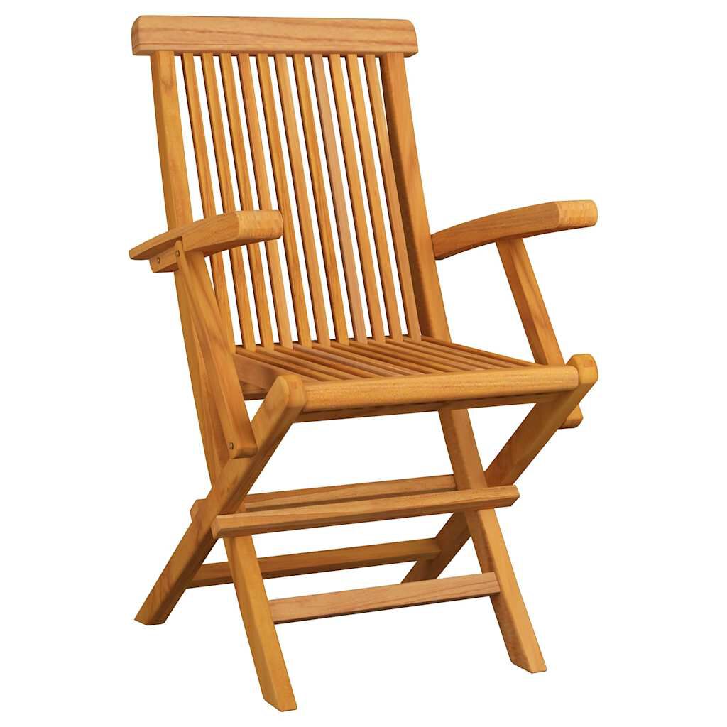 vidaXL Καρέκλες Κήπου 8 τεμ. από Μασίφ Ξύλο Teak με Taupe Μαξιλάρια