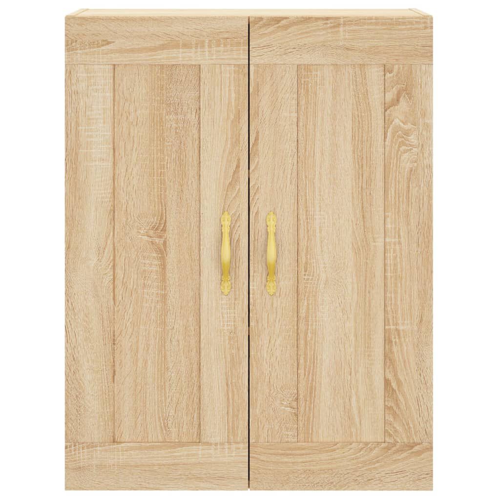vidaXL Ντουλάπι Sonoma δρυς 69,5 x 34 x 180 εκ. από Επεξεργασμένο Ξύλο