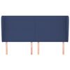 vidaXL Κεφαλάρι με Πτερύγια Μπλε 183x23x118/128 εκ. Υφασμάτινο