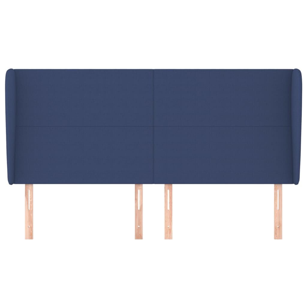 vidaXL Κεφαλάρι με Πτερύγια Μπλε 183x23x118/128 εκ. Υφασμάτινο