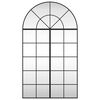 vidaXL Καθρέφτης Τοίχου Αψίδα Μαύρος 80 x 140 εκ. από Σίδερο