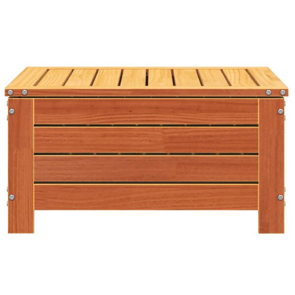 vidaXL Υποπόδιο Κήπου Καφέ Κεριού 62x63,5x32 εκ. Μασίφ Ξύλο Πεύκου